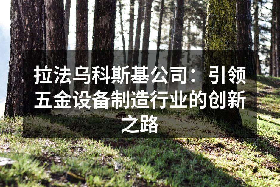 拉法乌科斯基最新研发的五金设备